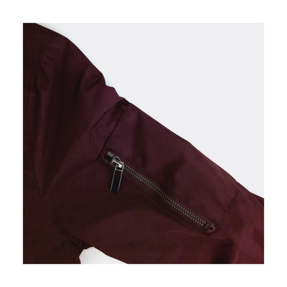 French Connection Plum Bomber Jacket - Picture 7 of 7